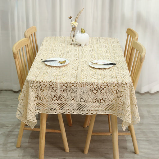 Beige Cotton Tablecloth Home Decoration - HANBUN