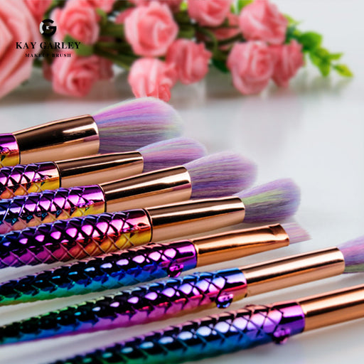 Colored Cosmetic Brush Kit - HANBUN