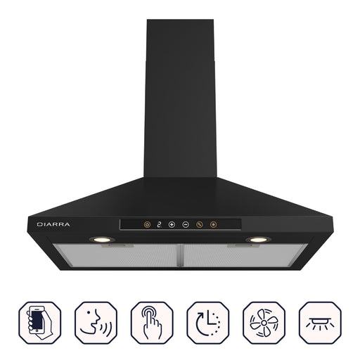 [US STOCK]CIARRA 30 Inch Smart Wall Mount Range Hood With Alexa And Google Home Voice Control CAB75206W-OW - HANBUN