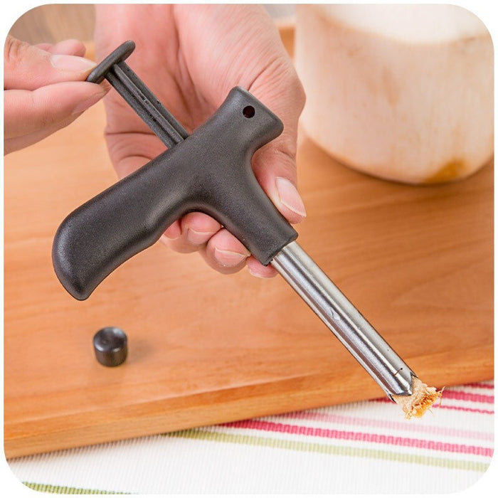 Coconut Bottle Opener Stainless Steel Drilling Tools Kitchen Supplies - HANBUN