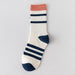 Striped Contrast Color Fashion All-match Socks - HANBUN