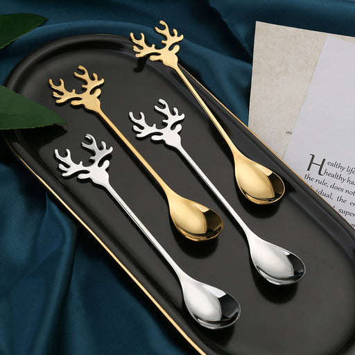 Christmas Deer Coffee Spoon Tableware - HANBUN