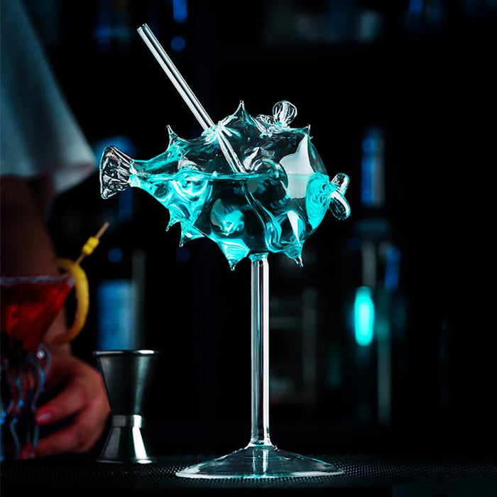 Cocktail Glass Goblet with Straw Molecular Vape Cup - HANBUN