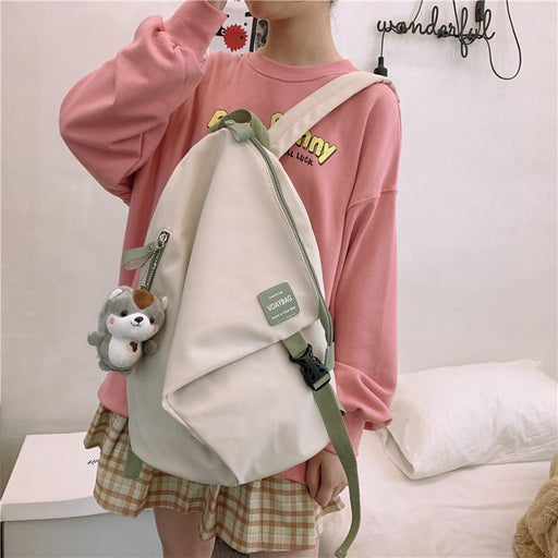 Backpack Women's School Bag Shoulder Bag - HANBUN