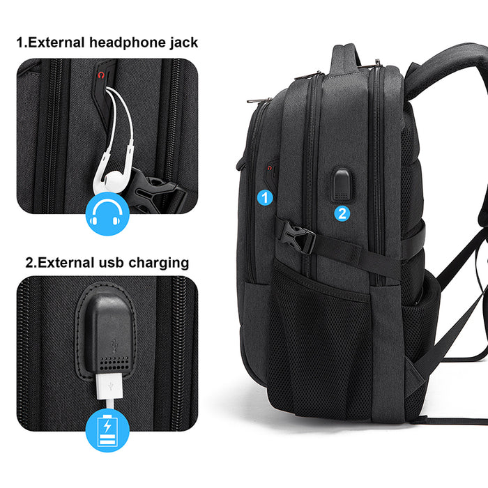 Business Backpack Men's Travel Computer Backpack - HANBUN