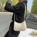Shoulder Bag Underarm Bag Female Handbag Solid Color - HANBUN