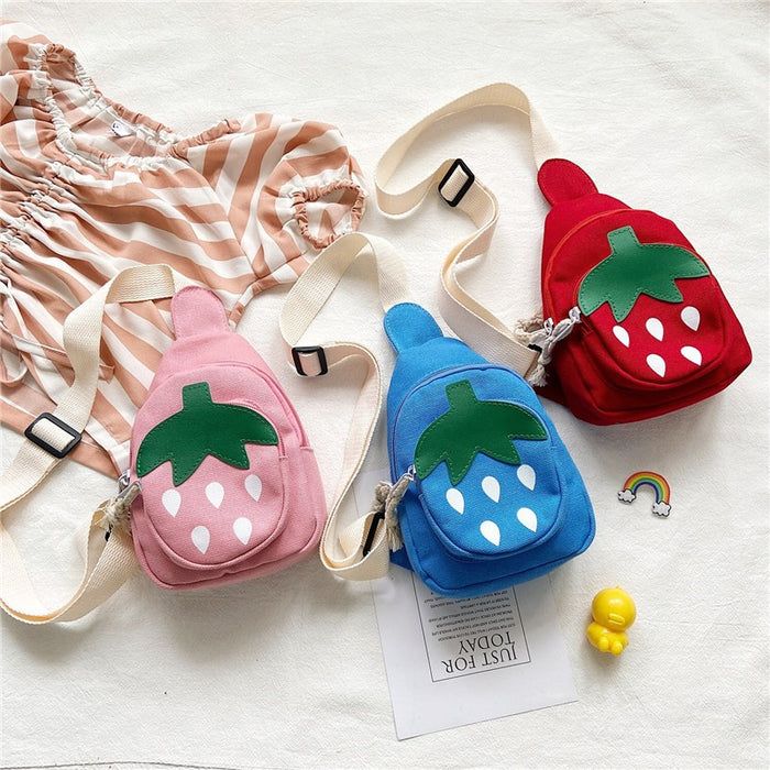 New Small Strawberry Children's Waist Bag - HANBUN