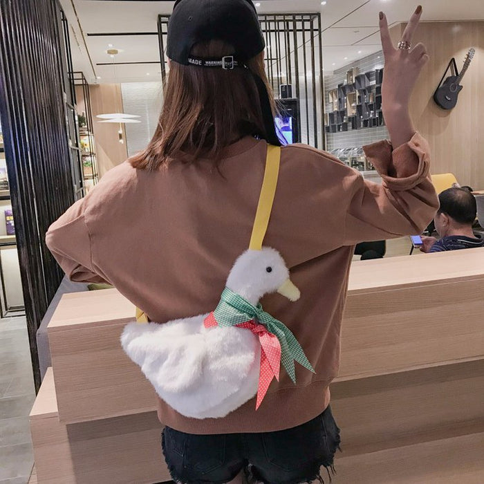 Creative Cartoon Cute Plush Shoulder Bag - HANBUN