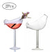 Tall Glasses Bird Champagne Glasses Party Bar Drink Cups Juice Cups - HANBUN