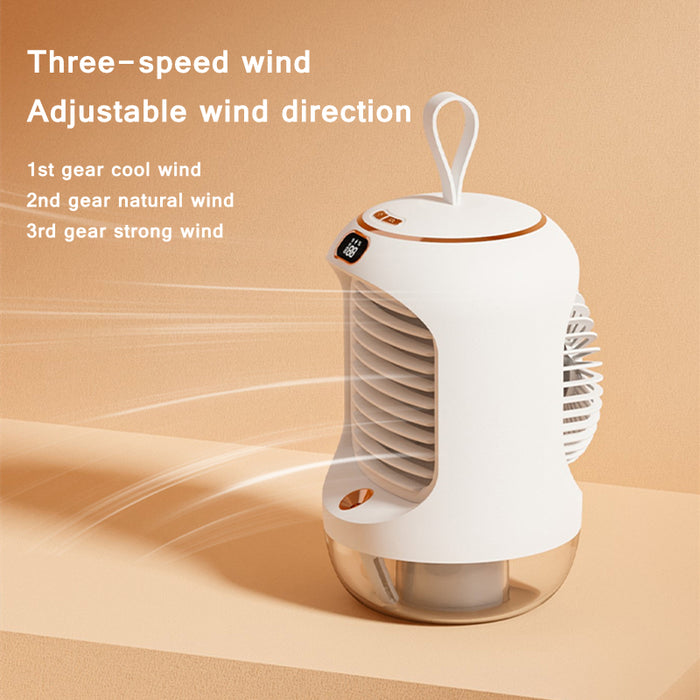 Adjustable Home Water Spray Mist Air Cooling Fan - HANBUN