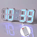 3D Remote Wall Clock - HANBUN