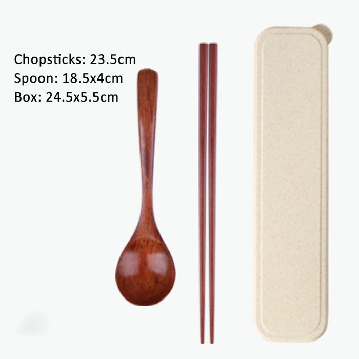 Portable Wooden Tableware Set - HANBUN
