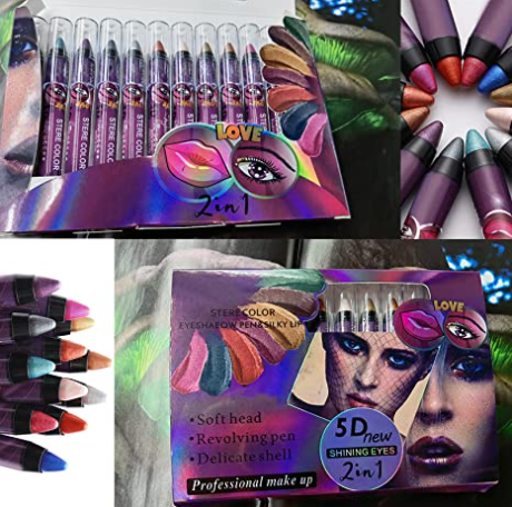 Color Glitter Eyeshadow Stick Set - HANBUN