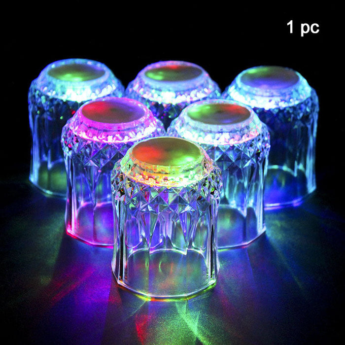 Wine Glass Led Cup Colorful Wine Glass Bar Drink Luminous Beer Glass - HANBUN
