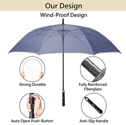 Inch Automatic Open Golf Umbrella - HANBUN