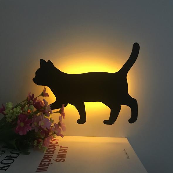 LED Night Light Sound Control-Cat - HANBUN