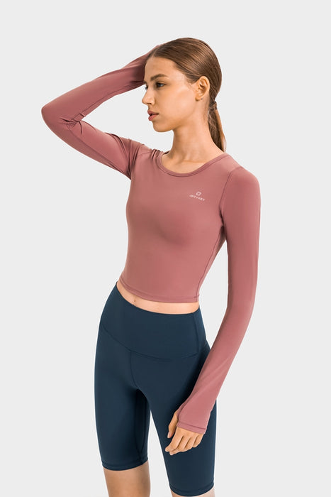 Women Yoga Top Super Soft Long Sleeve Shirt - HANBUN