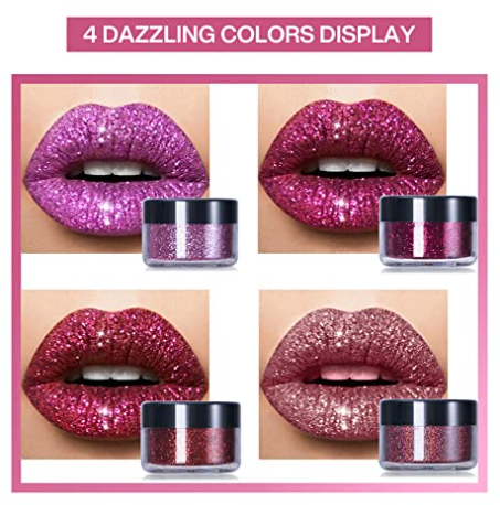 4-color Shiny Lip Gloss Set - HANBUN
