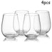 4 / Set of Wine Glasses Red Wine Glasses Glasses Clear Juice Beer Glasses - HANBUN