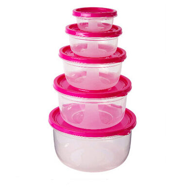 Plastic Lunch Box 5-pack Portable Bowl