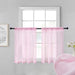 Kitchen Sheer Layer Short Curtains 24" - HANBUN