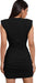 Women's Pleated Slim Mini Dress - HANBUN