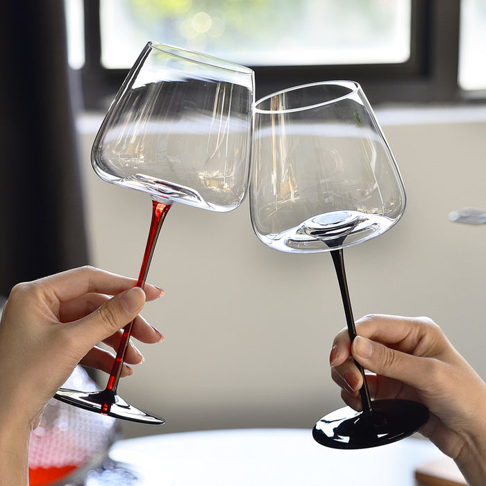Wine Glasses Crystal Glasses Goblets Kitchen Bar Wine Set - HANBUN