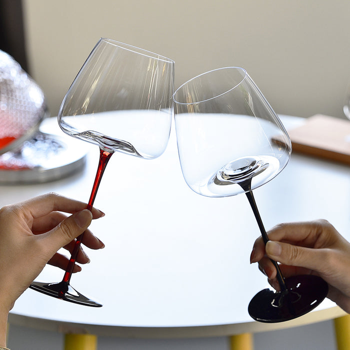 Wine Glasses Crystal Glasses Goblets Kitchen Bar Wine Set - HANBUN