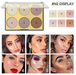 6 Color Face Highlights Makeup Palette - HANBUN