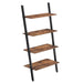 [US Stock]Exhibiting Modern Ladder Shelves With Five Shelves Black
