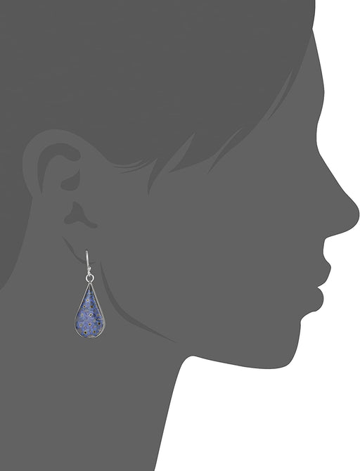 Embossed Teardrop Earrings - HANBUN