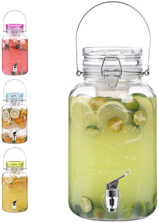Gallon Cold Drink Glass Beverage Dispenser - HANBUN