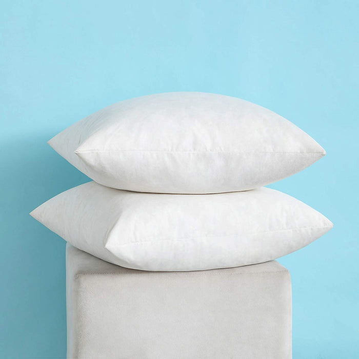 2-Piece Down and Feather Cotton Upholstery Pillows 22x22 Inches - HANBUN