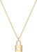 Gold Plated Padlock Necklace - HANBUN