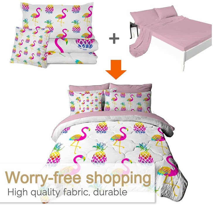 Bag flamingo bedding set