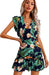 Women'S Floral Ruffle A-Line Dress - HANBUN