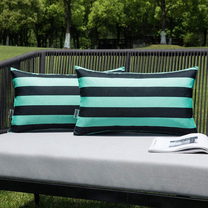 2 Outdoor Pillowcases 18x18 Inches - HANBUN