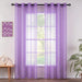 2 Panel Turquoise Translucent Curtain 54X84 Inch - HANBUN