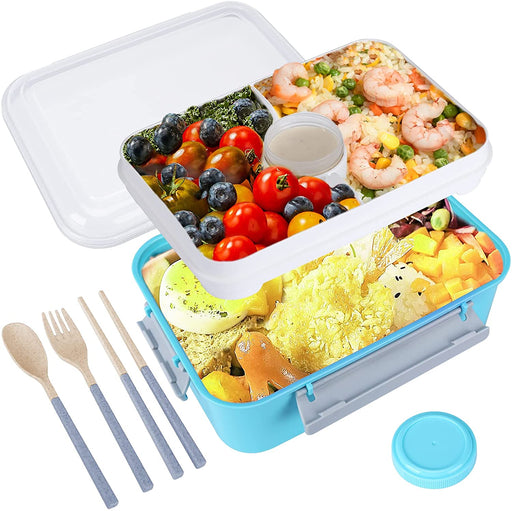Portable Reusable Lunch Box with Salad Bento - HANBUN