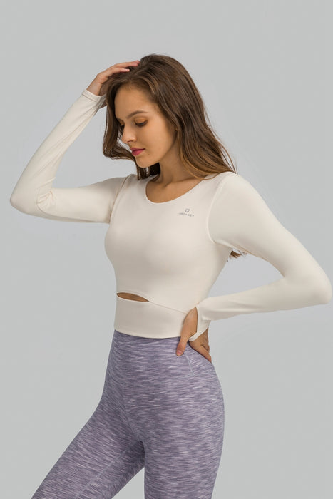 Yoga Sports Long Sleeve Slim Top - HANBUN