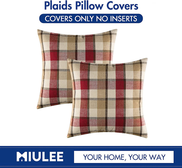 2 Pillow Covers Cushion Covers 18x18 Inch - HANBUN