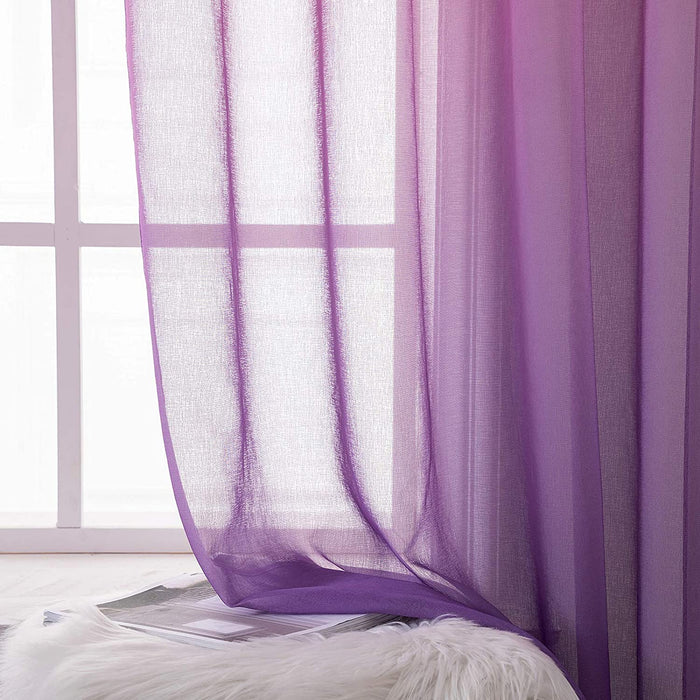 Bedroom Decor Rainbow Curtains/Kids 54 X 84 Inches - HANBUN