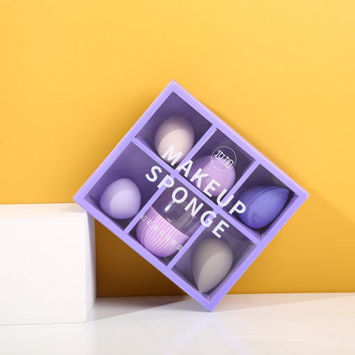【Clearance】YOYOSO Makeup Sponge Magic Color Beauty Egg Set Box - Magic Purple - HANBUN