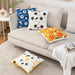 2 Pillowcases Square Woven Cushion Covers 18 X 18 Inch - HANBUN