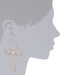 Textured Bow Drop Earrings Set - HANBUN