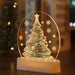 The New 2022 Santa Claus snowman Christmas Tree Lights bedroom decor night lights - HANBUN