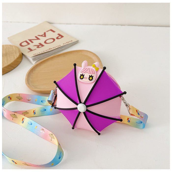 Children's Silicone Bag Umbrella Baby One Shoulder Crossbody Bag - HANBUN