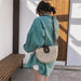 Straw Shoulder Bag Wicker Crossbody Bag Summer Travel Small Handbag Purse - HANBUN