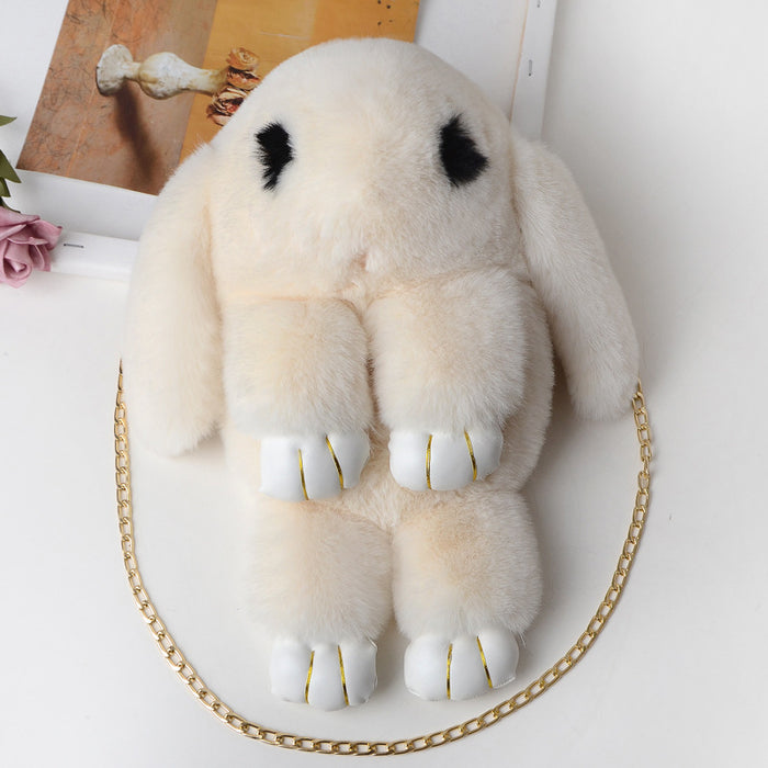Cute Plush Rabbit Shoulder Bag - HANBUN