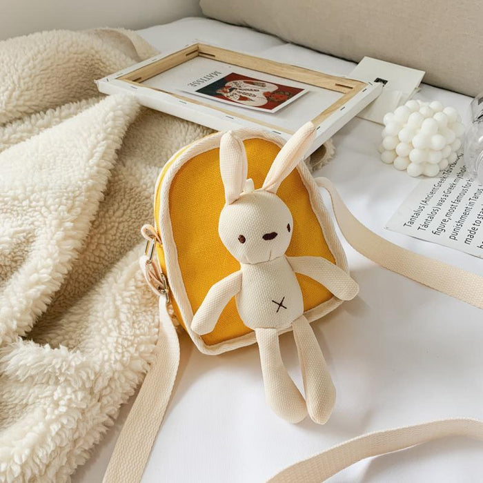 Cute Bunny Doll Messenger Bag Pouch - HANBUN